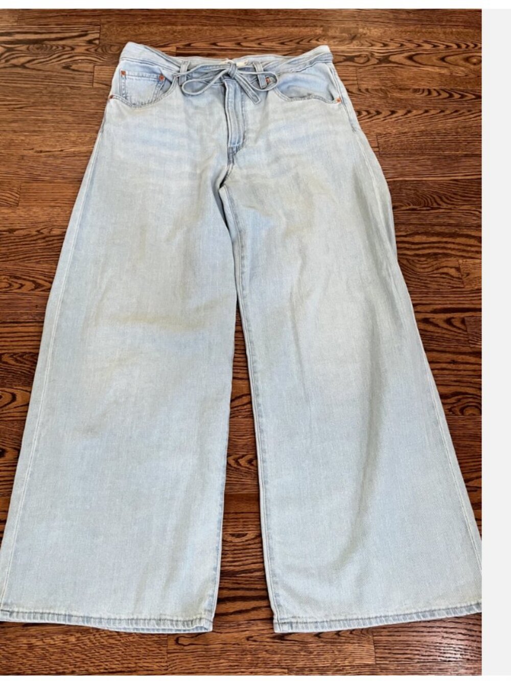 Levi's Premium Xl Baggy Straight Women's Light Blue Jeans W30 X L31 A8701-0008